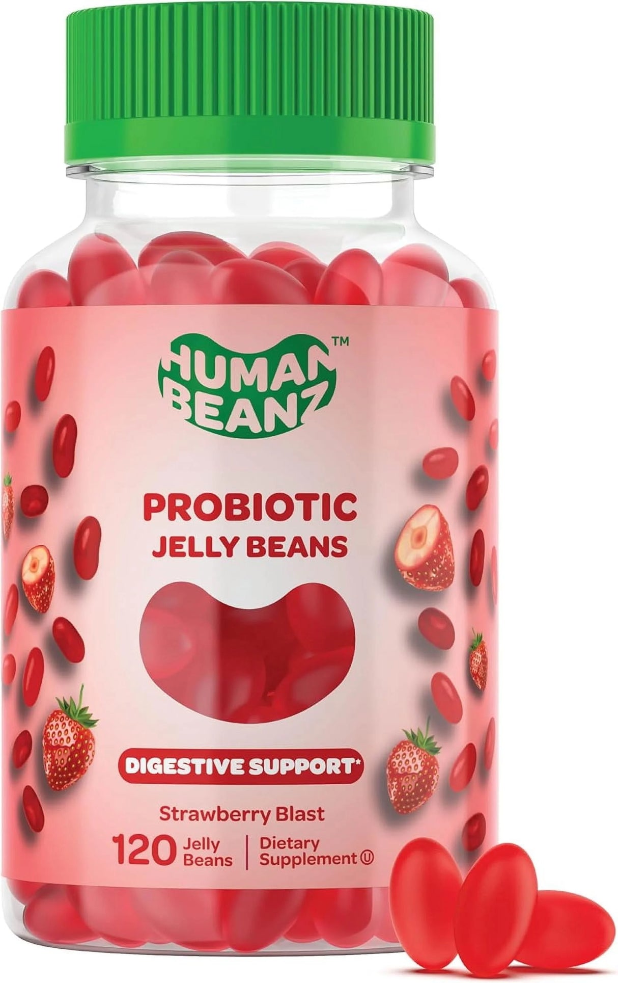 Human Beanz - Probiotic Jelly Beans, 120 Count (Each) - Gluten-Free Kosher