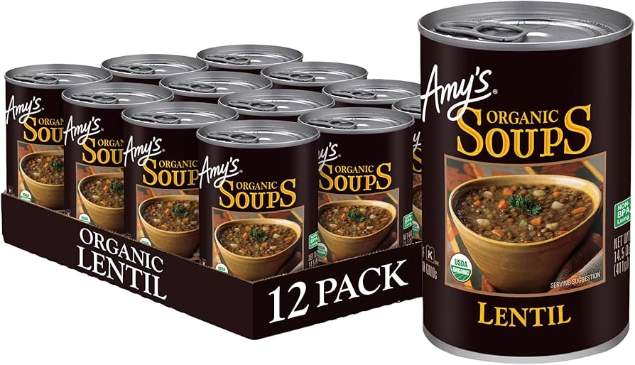 Amy's - Organic Vegetable Jambalaya Soup, 14.2 oz (Pack of 12) - Gluten-Free Kosher