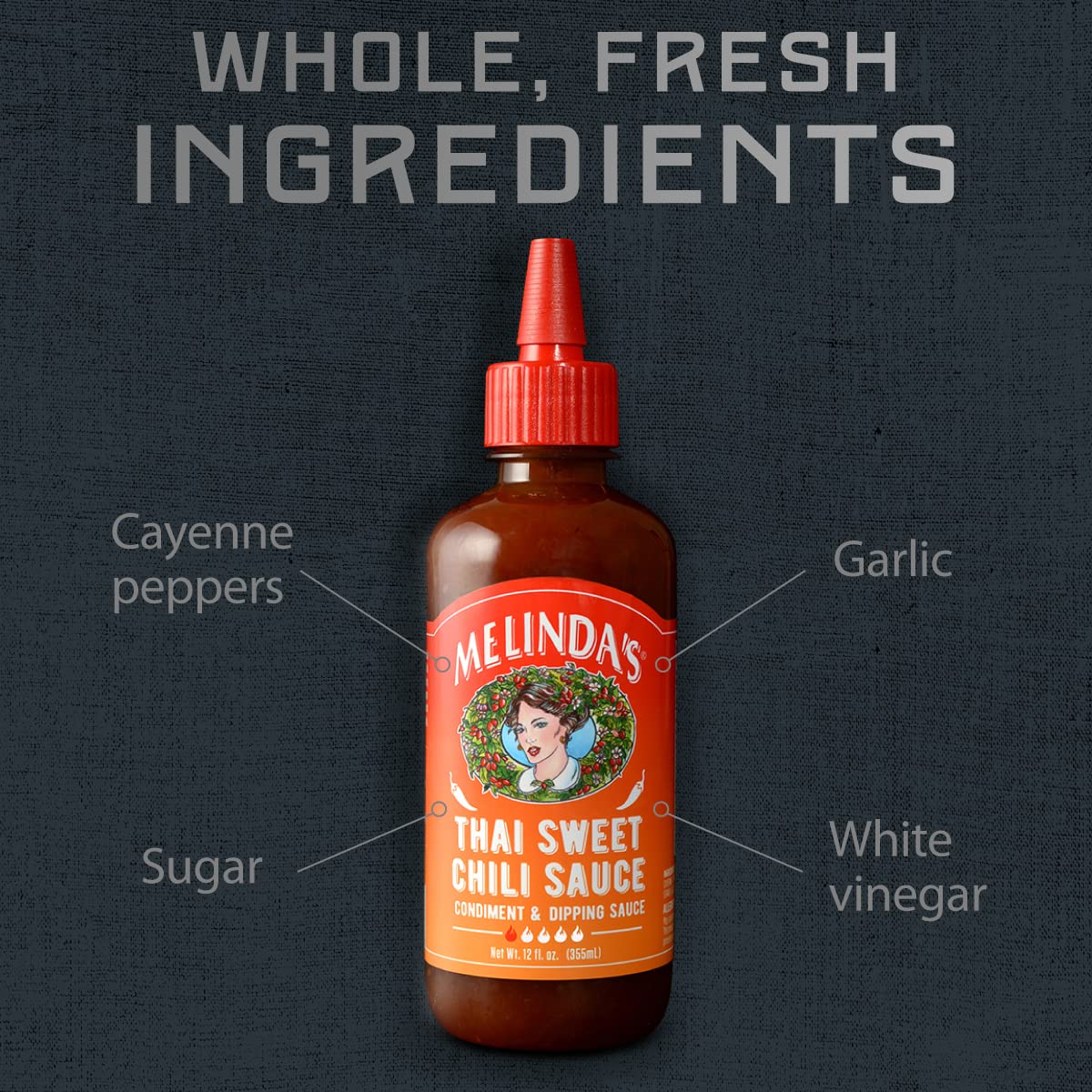 Melinda's Thai Sweet Chili Sauce, 6 x 12 oz.