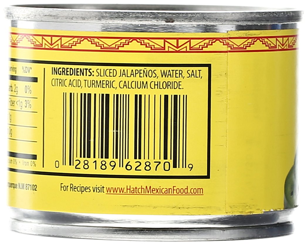 Hatch Chili Nacho Sliced Jalapenos Case of 12 4 Oz