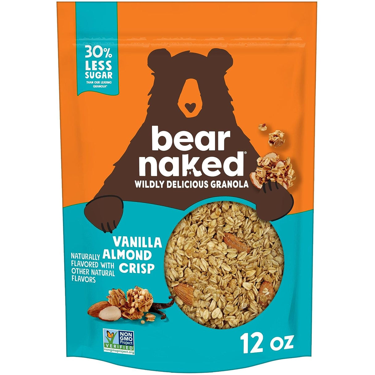 Bear Naked Vanilla Almond Crisp Granola (Pack of 6 - 12 Oz. Bags) - Cozy Farm