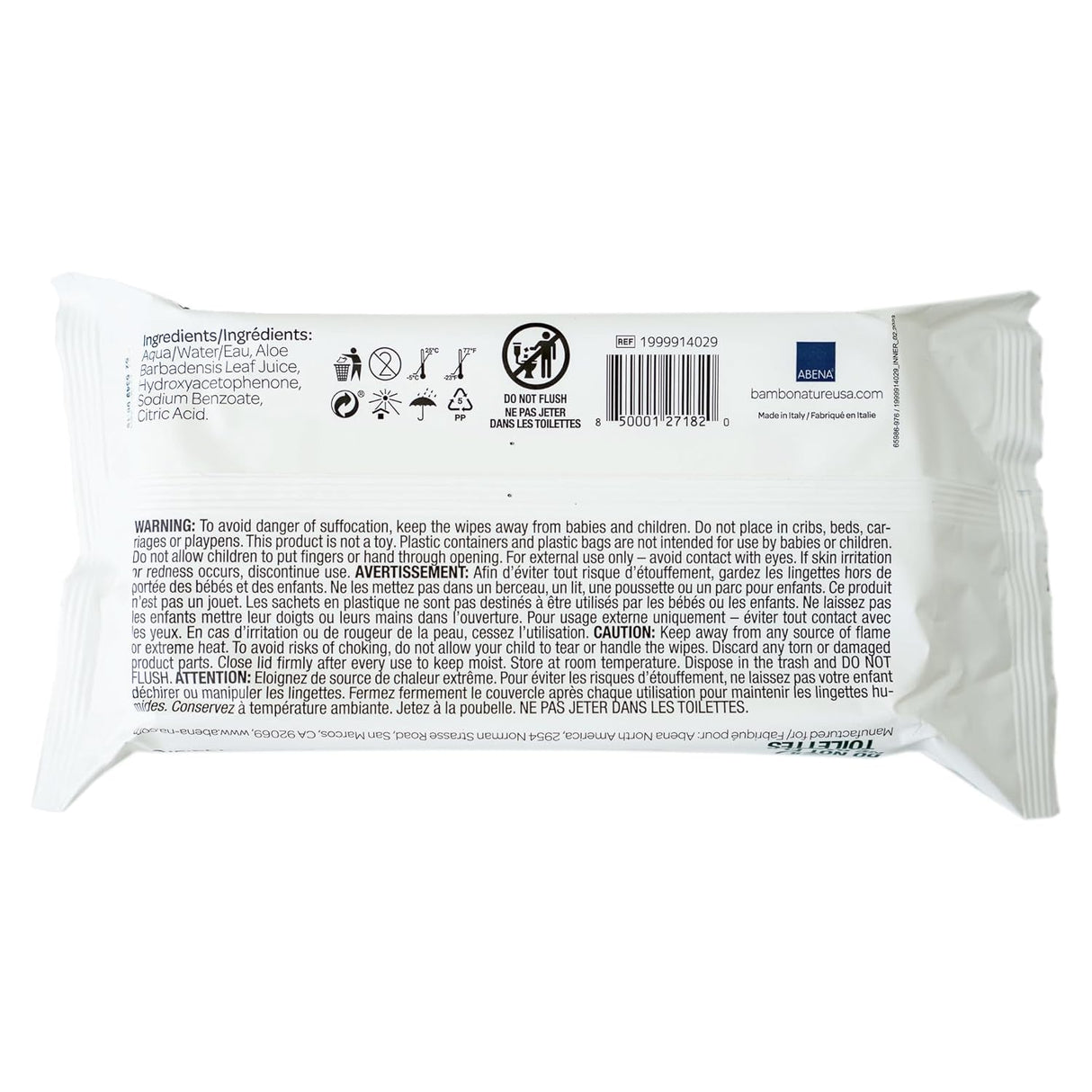 Bambo Nature Organic Baby Wipes: 99% Water (Pack of 12, 64 ct. Each) - Cozy Farm