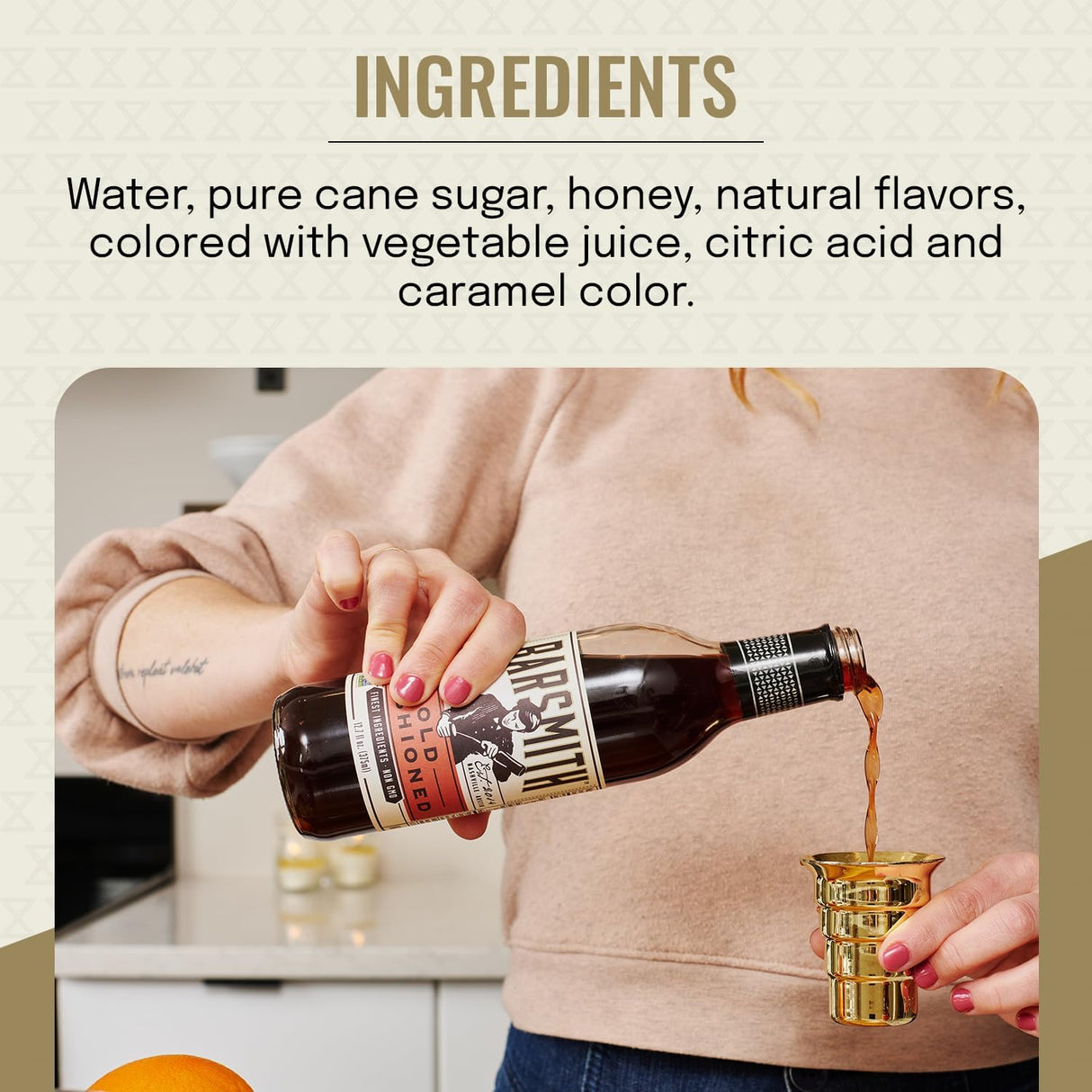 Barsmith Classic Old Fashioned Cocktail Mix, Premium Craft Cocktail, Case of 6 (12.7 fl oz)