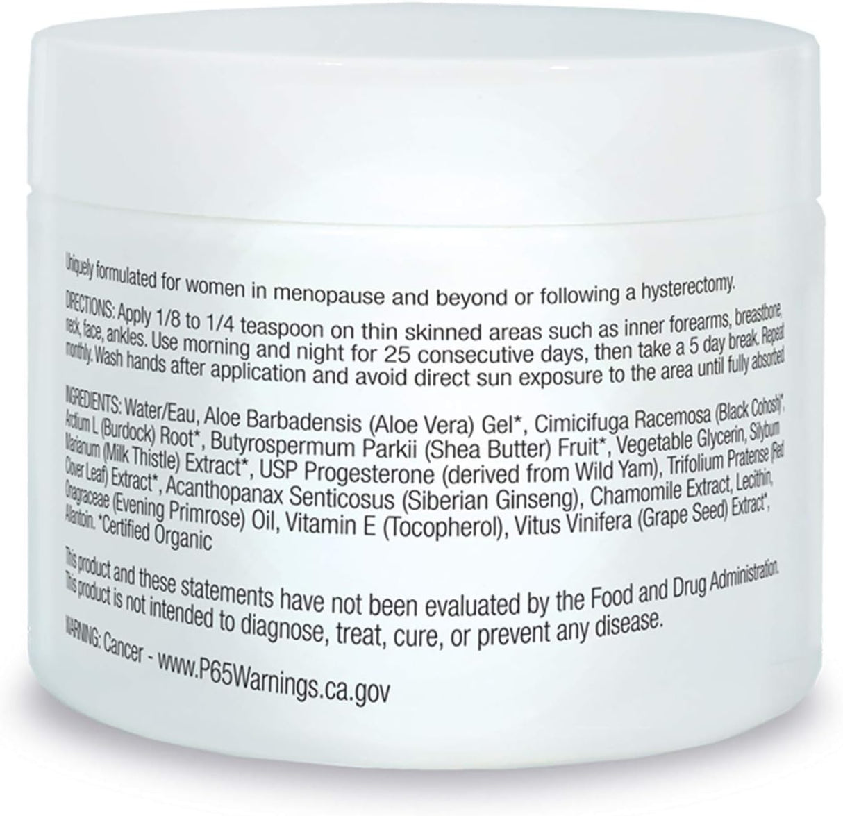 Organic Excellence Balance Plus Therapy Cream, 2 oz.