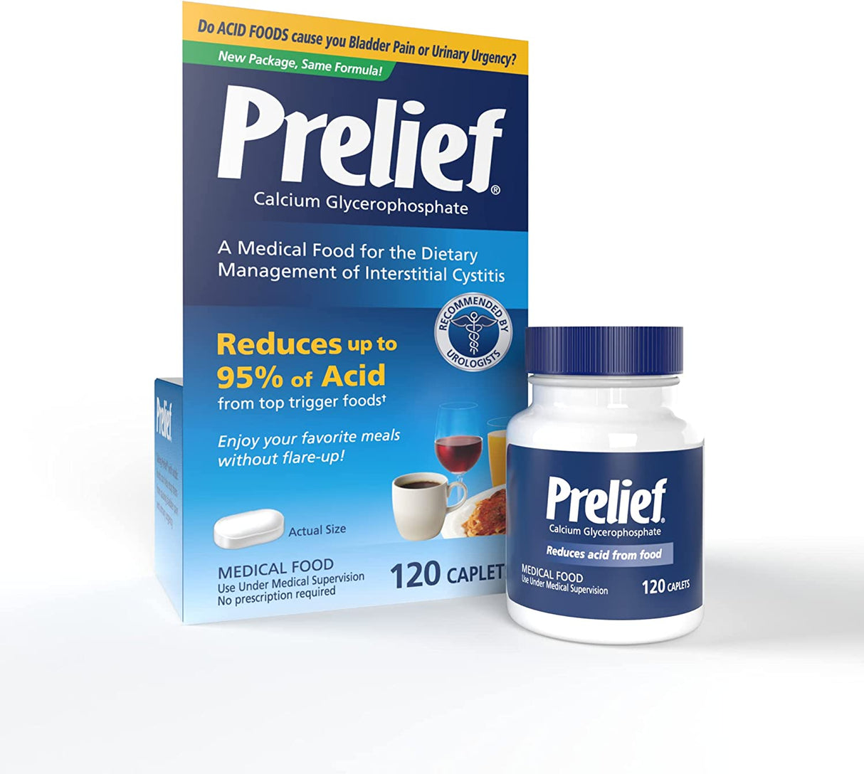 Prelief Dietary Supplement - 120 Easy-Swallow Capsules for Occasional Bladder Discomfort - Cozy Farm