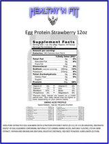 Healthy 'n Fit Egg Protein 100% - Strawberry Passion - 12 Oz - Cozy Farm 