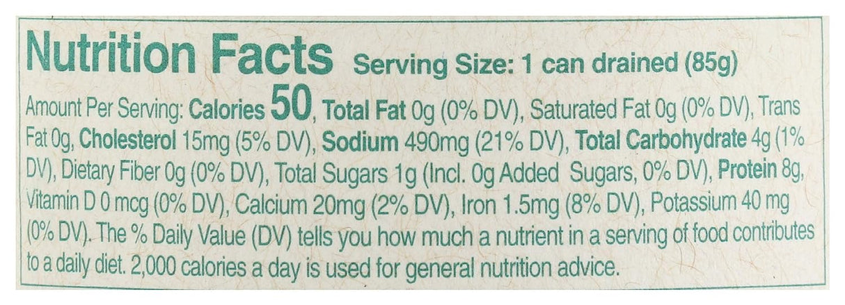 Bar Harbor Whole Gourmet Ocean Clams - 6.5 Oz Can (Pack of 12) - Cozy Farm