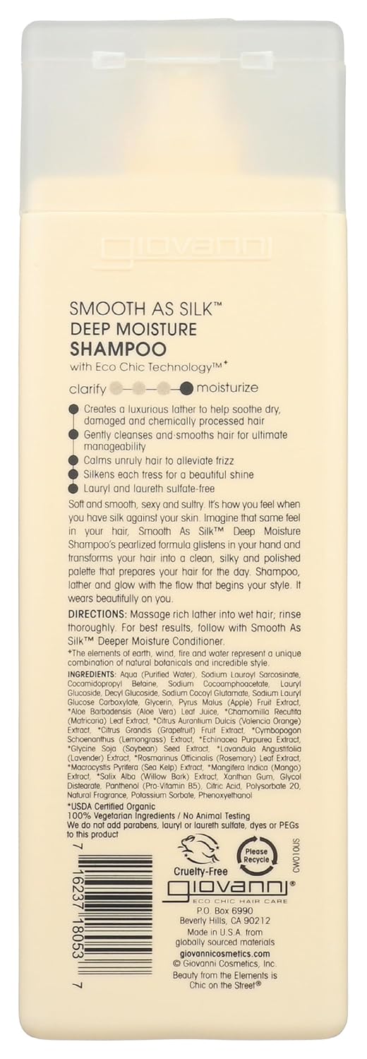 Giovanni Smooth As Silk Deep Moisture Shampoo, 2 fl. oz., 12 Pack