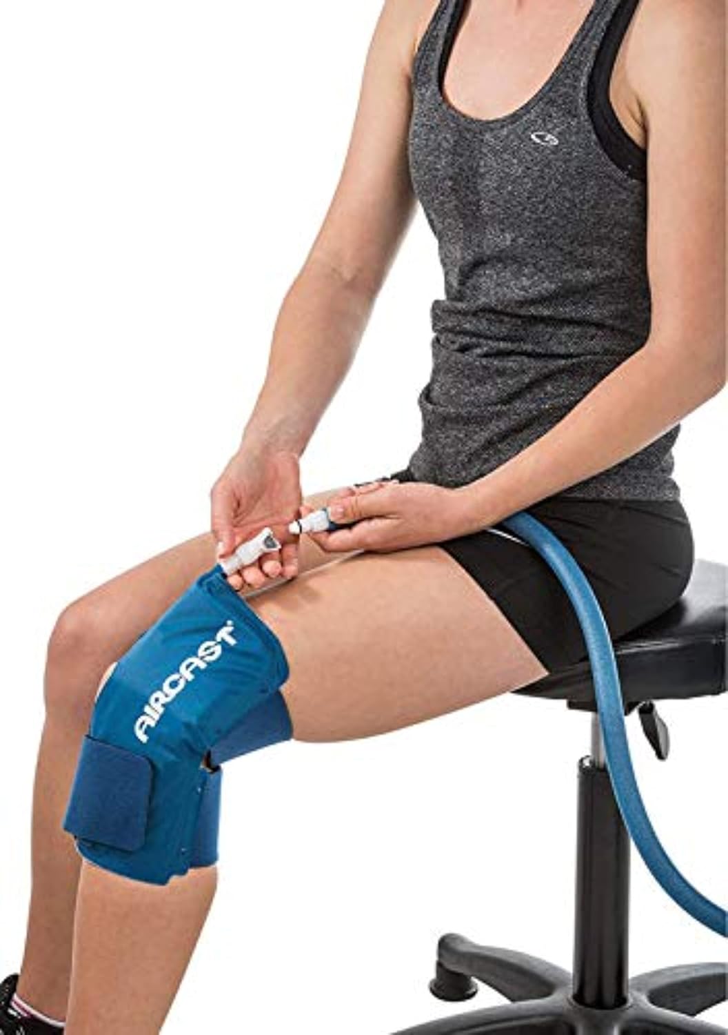 Aircast Cryo Knee Cuff, Medium, Cold Therapy for Knee Pain & Swelling, 18-23 in (Cuff ONLY)