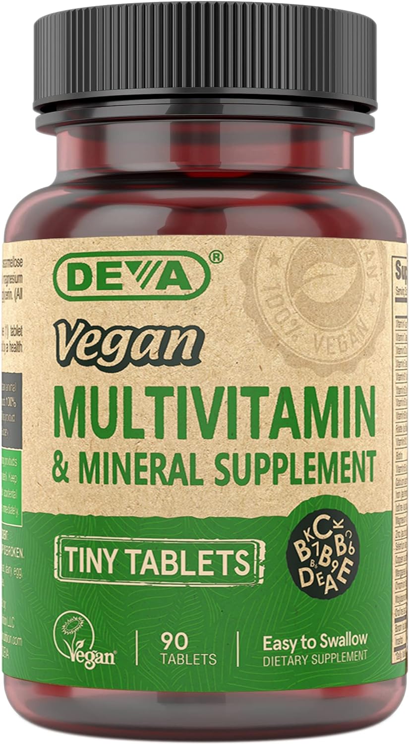 Deva Vegan Multivitamin and Mineral Supplement - 90 Tiny Tablets