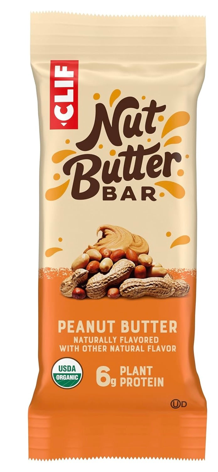 Clif Bar Organic Peanut Butter Energy Bar - 12 Pack - 1.76 Oz Each