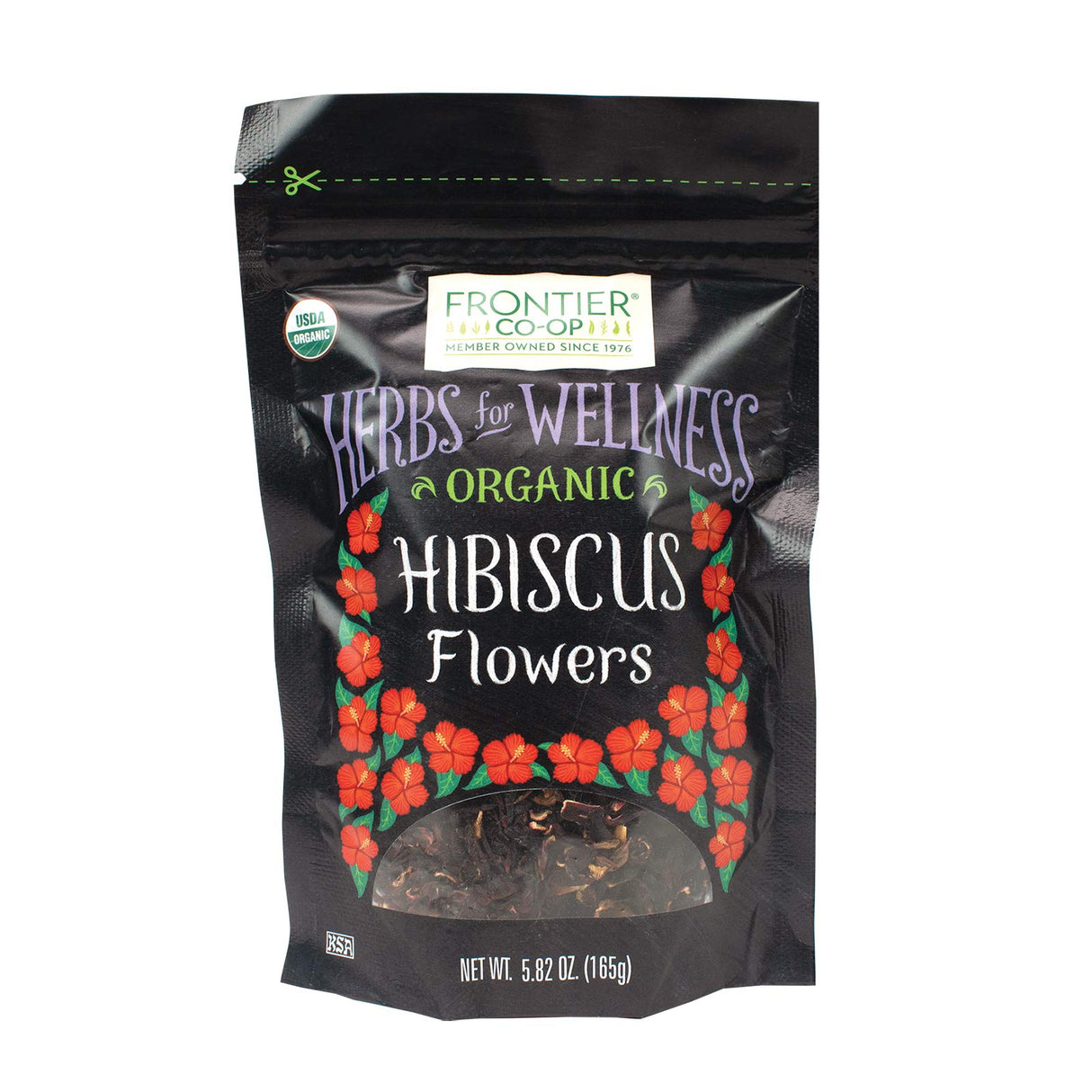 Frontier Natural Products Coop - Organic Hibiscus Flowers, 5.82 oz (Pack of 12) - Herbal Tea Ingredient
