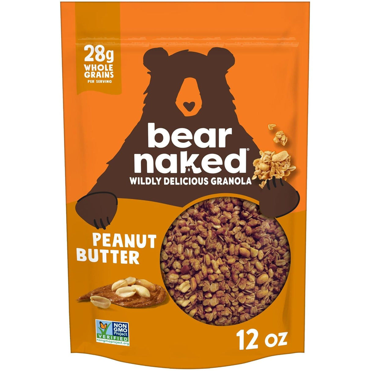 Bear Naked Granola, Peanut Butter, 12 oz, (Pack of 6) - Cozy Farm
