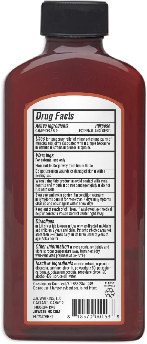 J.R. Watkins Natural Pain Relief Liniment, 11 Oz. - Cozy Farm