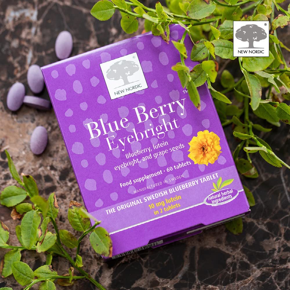 New Nordic Blueberry Eyebright Blend (60 Tablets) - Cozy Farm