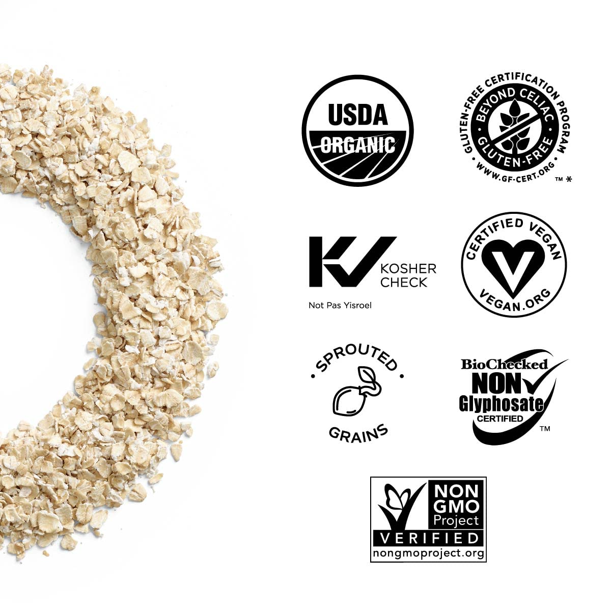 One Degree Organic Sprouted Quick Oats (Pack of 4 - 24 Ounces) - Cozy Farm