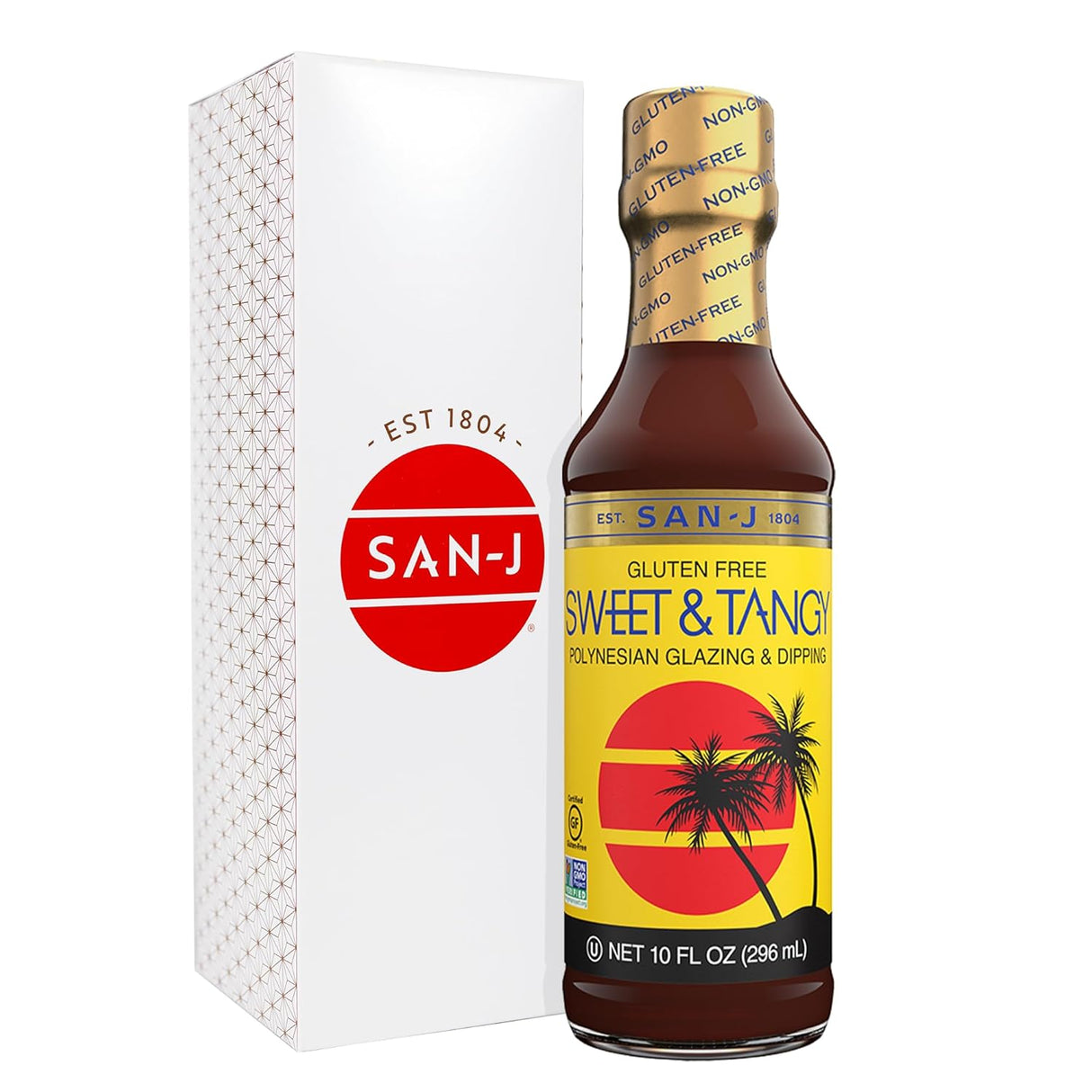 San-J Sweet & Tangy Cooking Sauce, Pack of 6, 10 Fl. Oz. Bottles