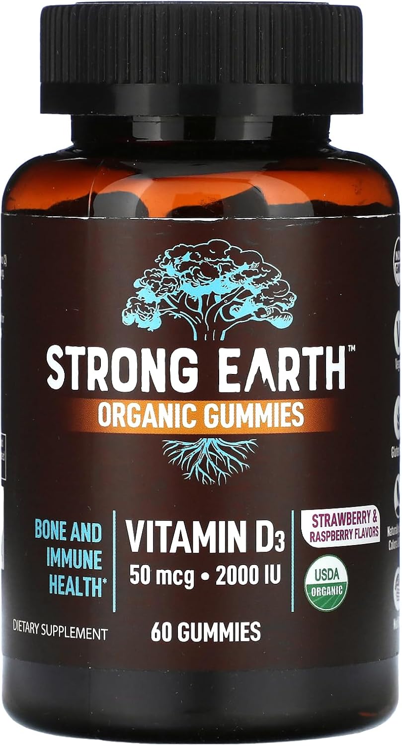 Yumv's Vitamin D3 Adult Gummies - Strawberry, 60 Count - Supports Bone & Immune Health