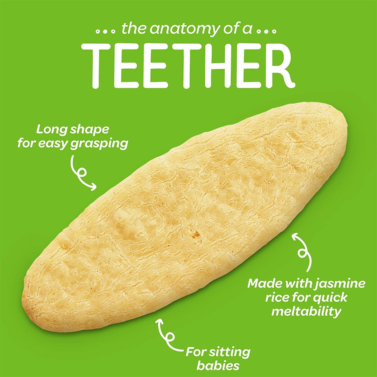 Happy Baby Organic Teething Wafers, Blueberry & Purple Carrot, Gentle Teethers, 1.7 oz, Case of 6