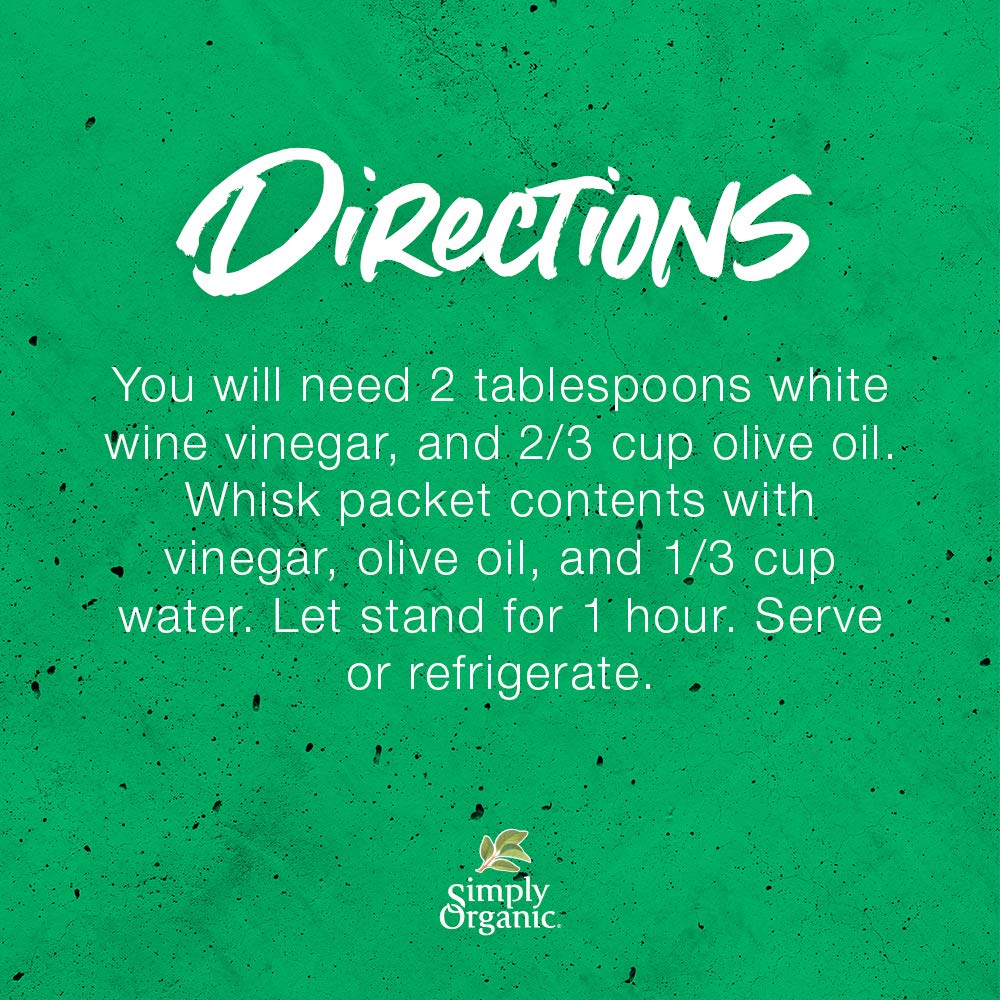 Simply Organic Italian Salad Dressing Mix, 0.7 Oz. (Case of 12)