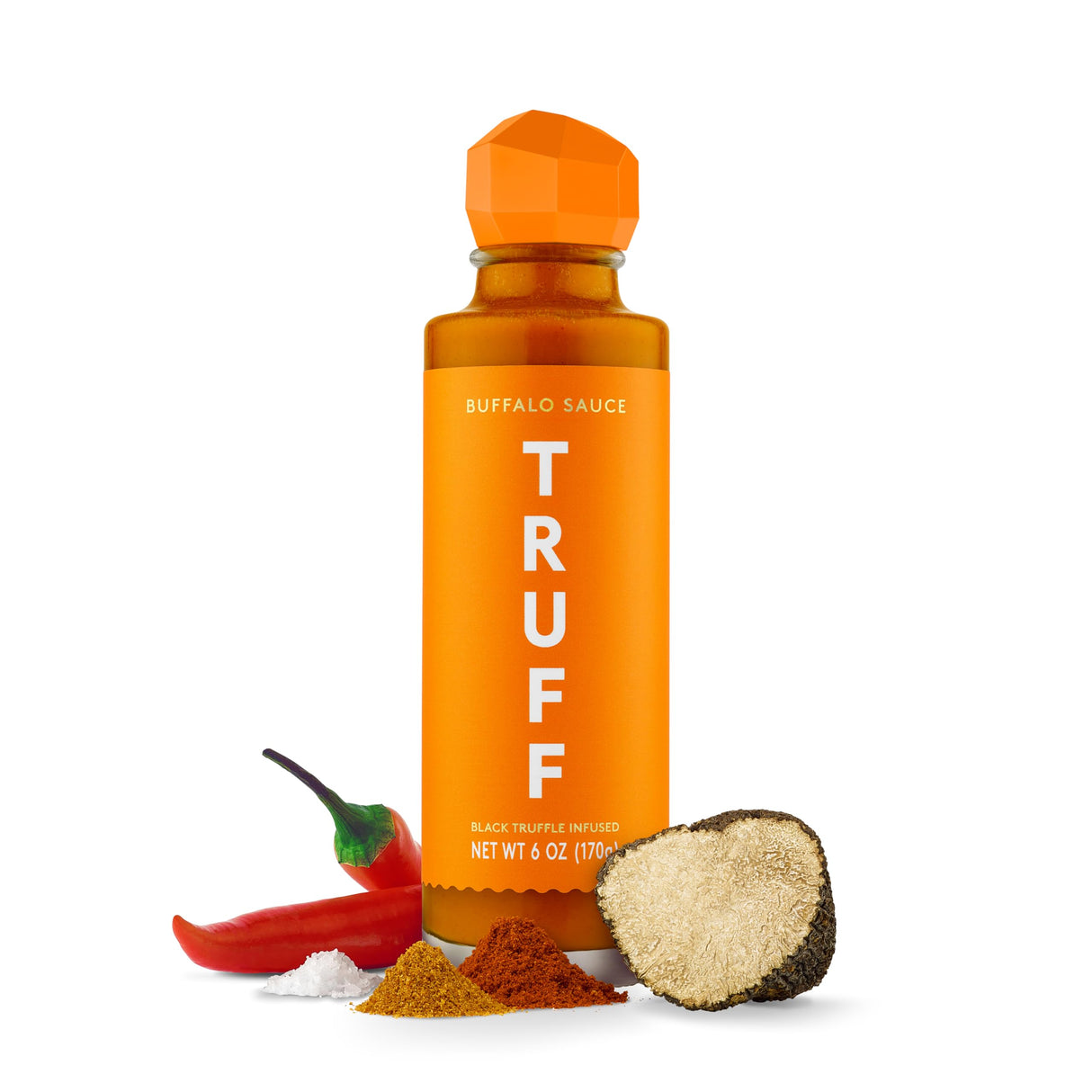 Truff Buffalo Hot Sauce, 6 oz (Pack of 6) - Black Truffle Infused