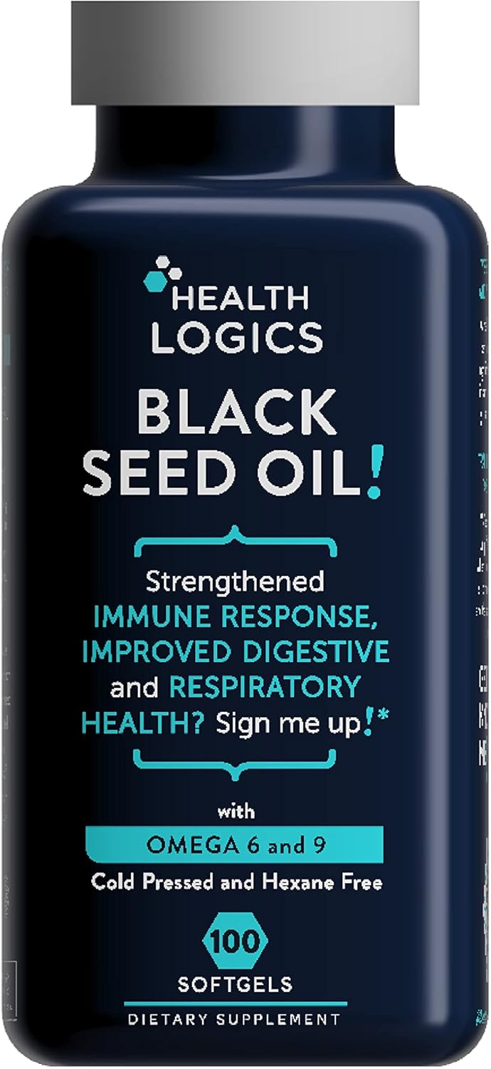 Health Logics Aceite de semilla de comino negro - 100 cápsulas blandas