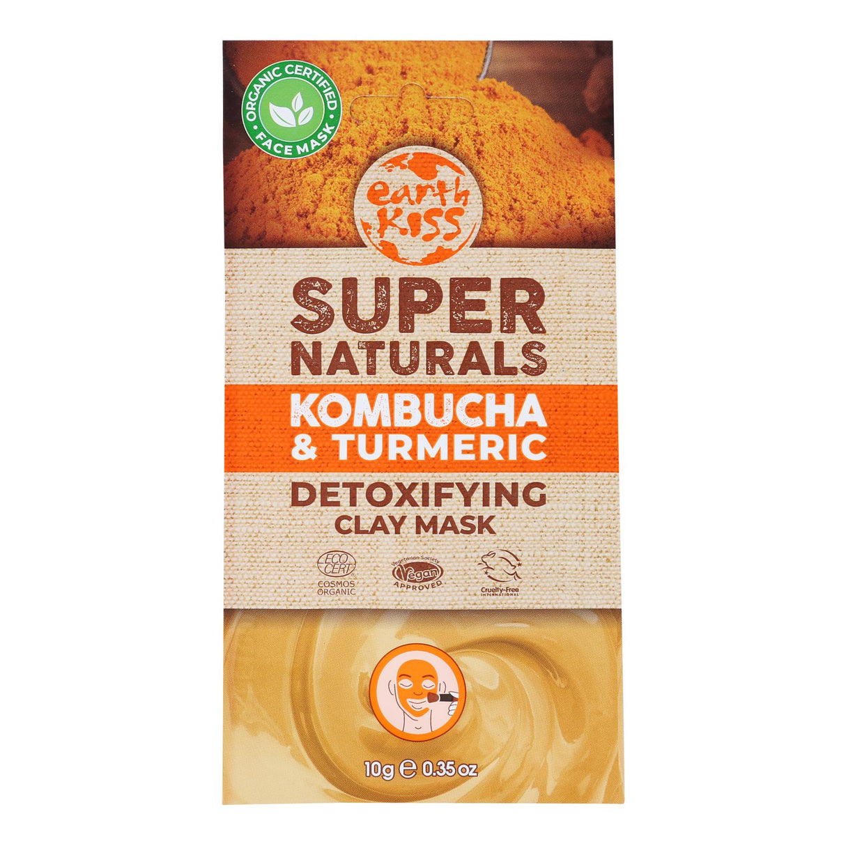 EarthKiss Turmeric Detoxify Purifying Clay Mask (Pack of 12 - 0.35oz) - Cozy Farm