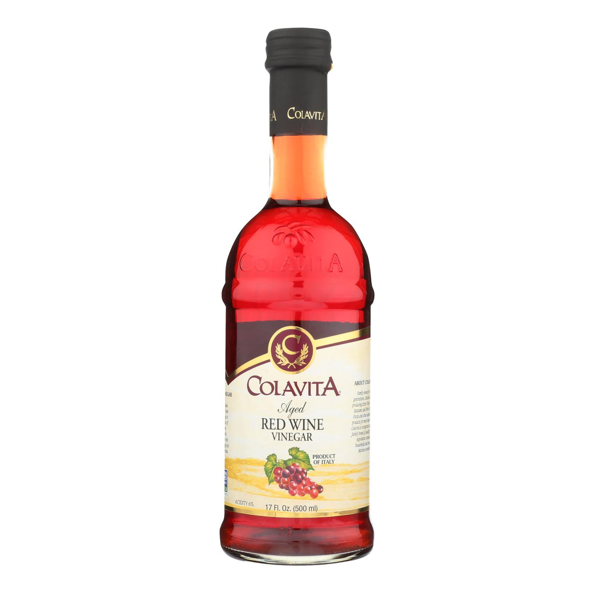 Colavita - Aged Red Wine Vinegar - Case Of 12 - 17 Fl Oz. - Cozy Farm
