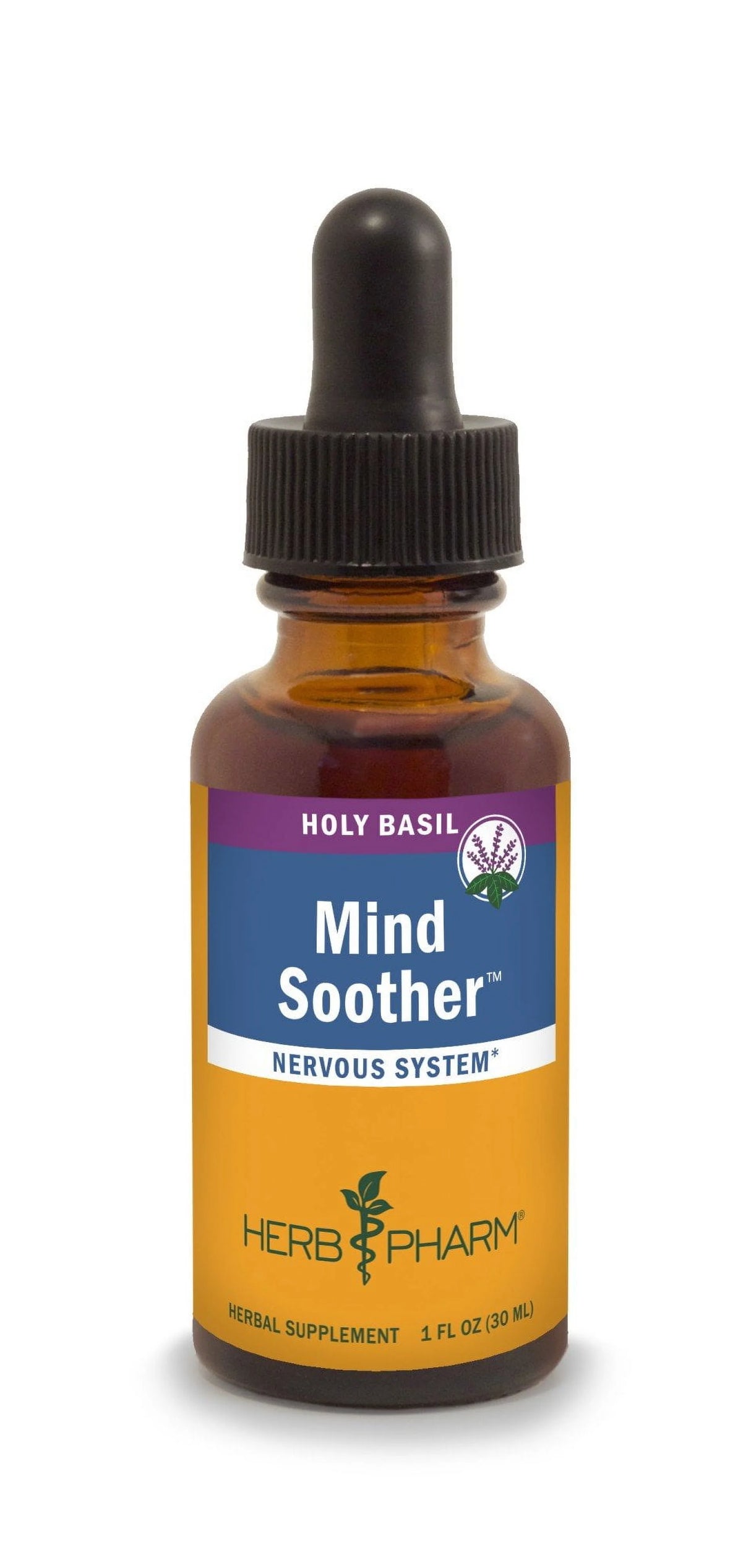 Herb Pharm - Mind Soother Holy Basil, 1 fl oz - Stress Relief Supplement