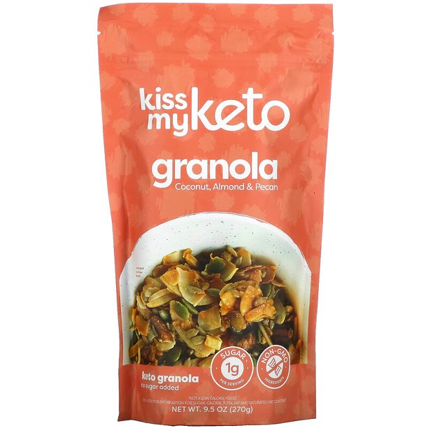 Kiss My Keto Keto Gran - Coconut Almond & Pecan 9.5 Oz (Pack of 6) - Cozy Farm
