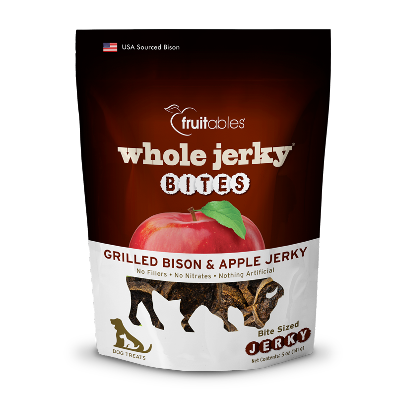 Fruitables Bison Jerky Dog Treats - 6 Pack, 12 oz Each Bite - Cozy Farm