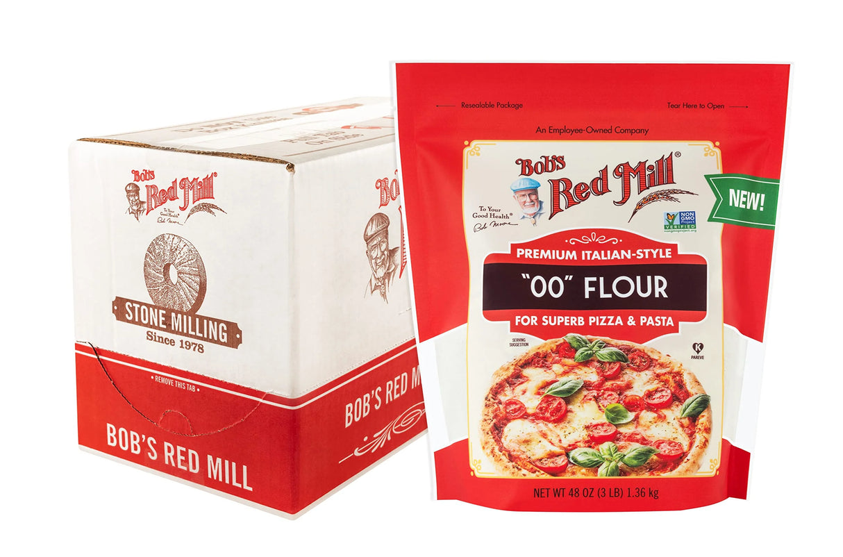 Bob's Red Mill - 00 Italian Flour, 48 oz (Pack of 4) - Pizza Pasta Dough