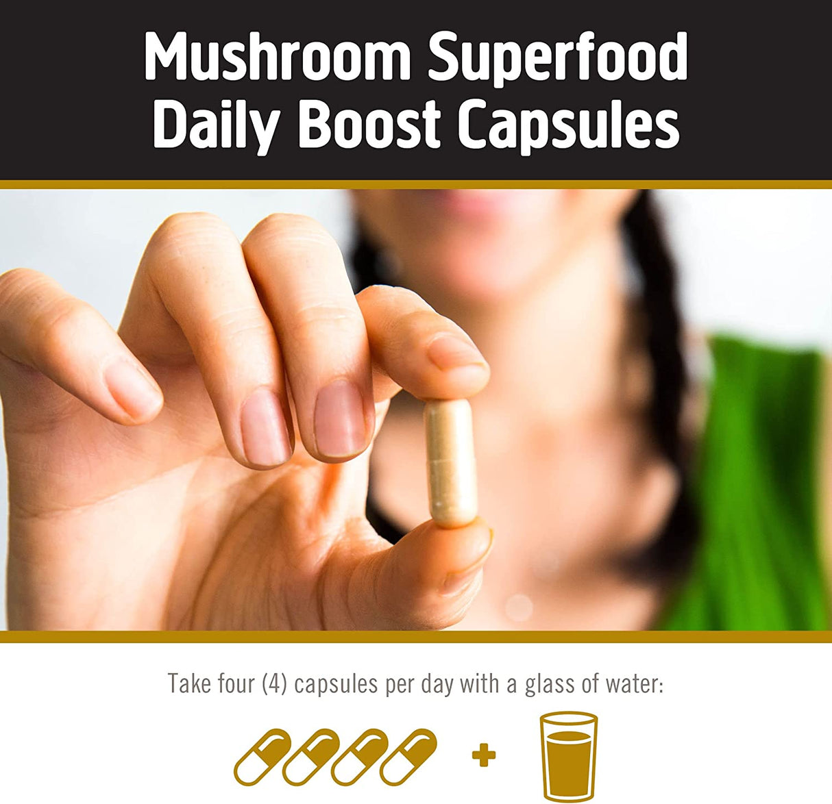 Om Mushroom Superfood: Master Blend Mushroom Capsules (80 Count) - Cozy Farm