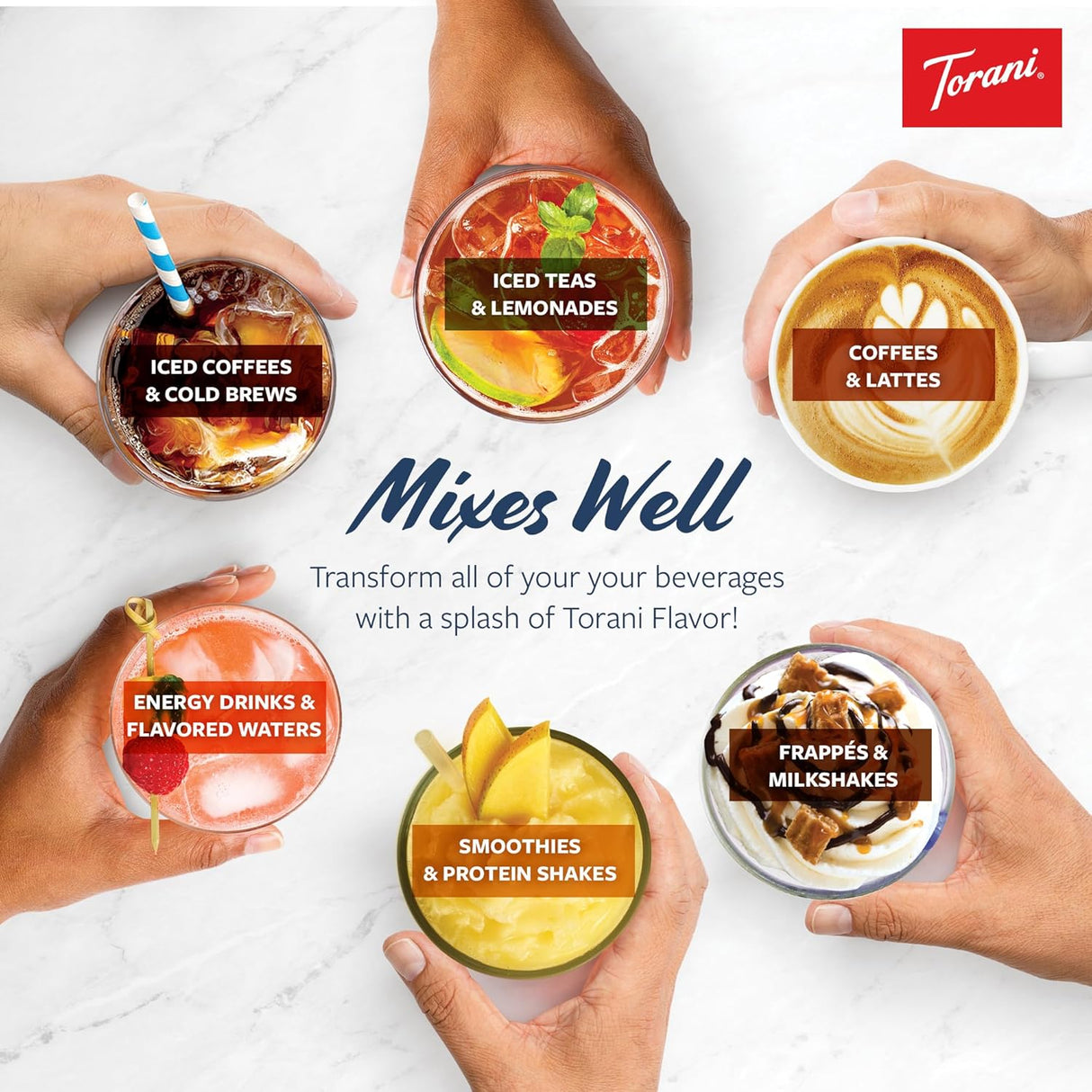 Torani Caramel Coffee Flavoring Syrup, Case of 4 (12.7 fl oz Bottles)