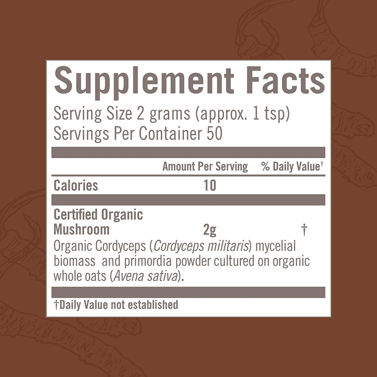 Om Mushroom Superfood Organic Cordyceps Mushroom Powder, 3.5 Oz - Cozy Farm