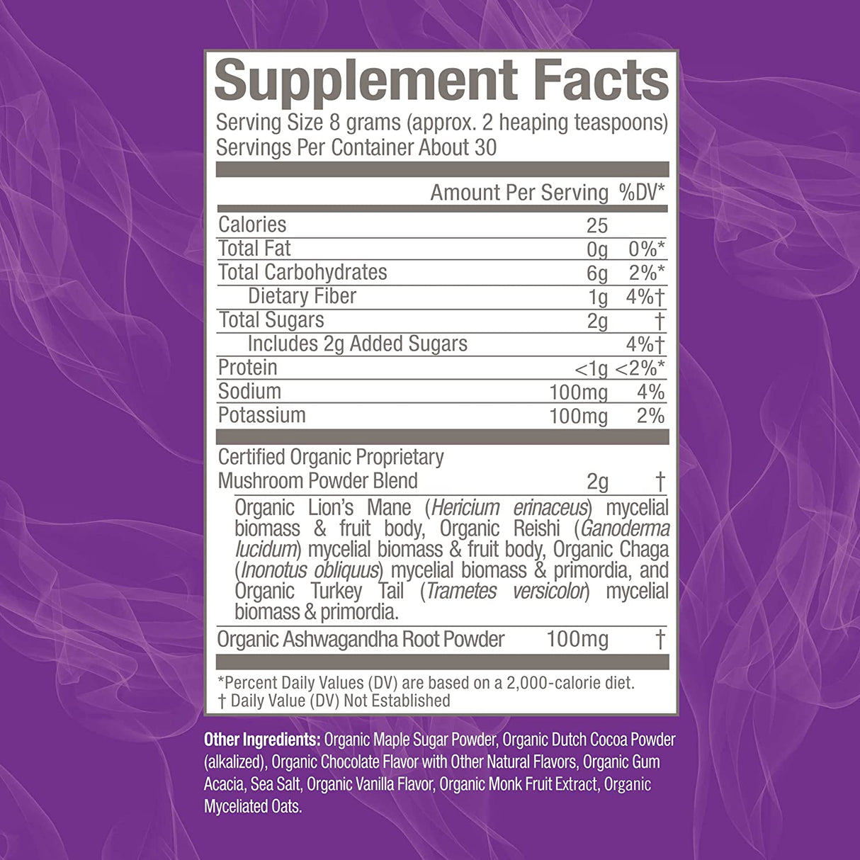 Om Mushroom Superfood Hot Chocolate Blend Mushroom Powder, 8.47 Oz - Cozy Farm