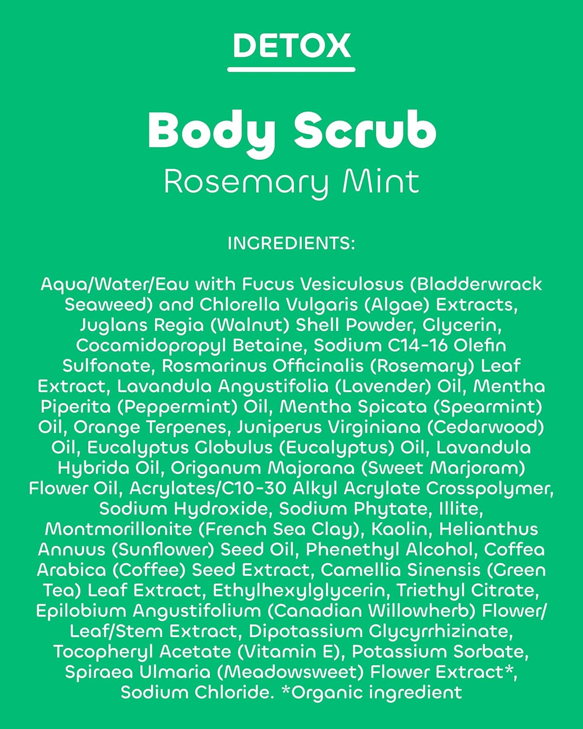 The Seaweed Bath Co. Detox Exfoliating Awaken Scrub, 6 Fl Oz