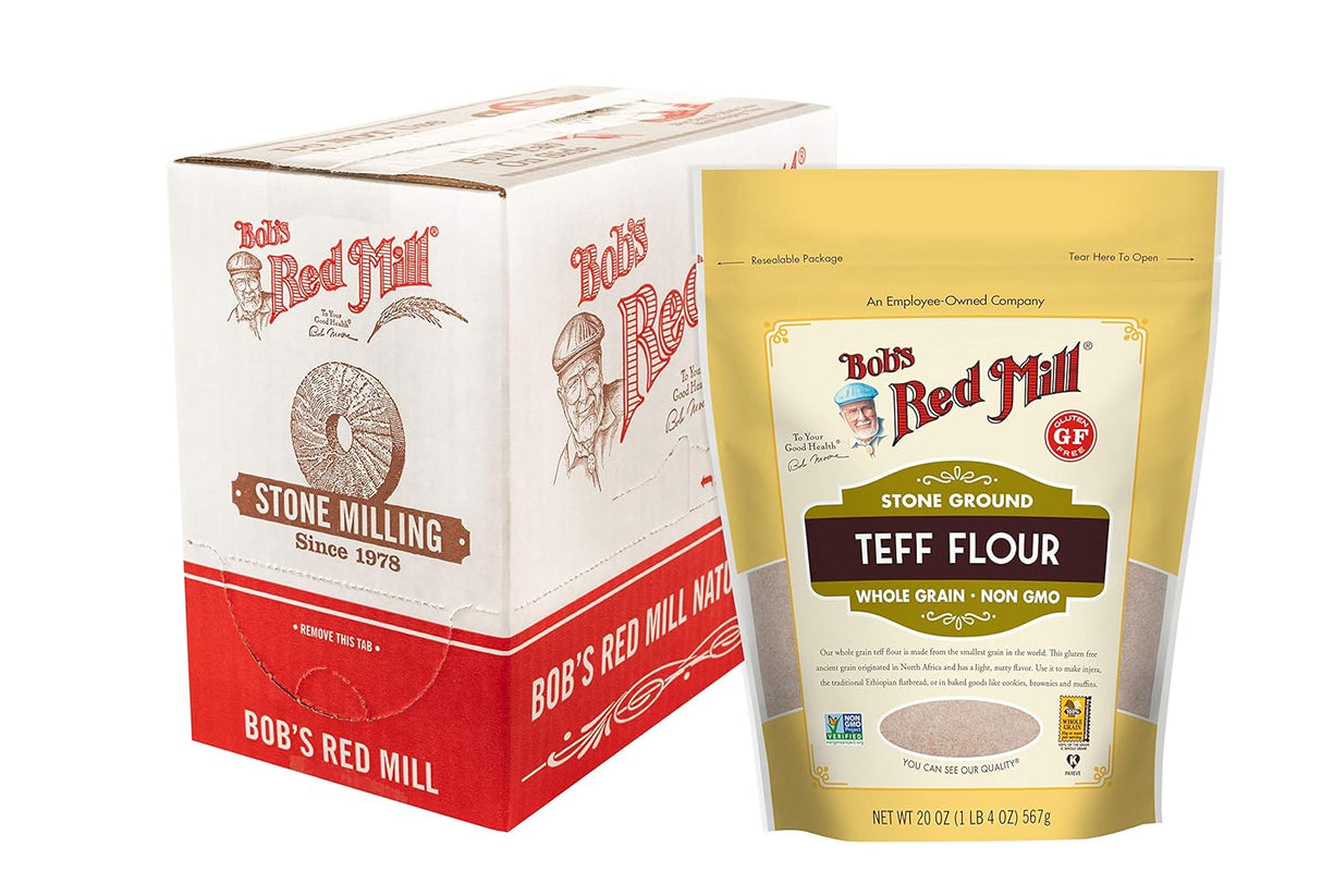 Bob's Red Mill Teff Whole Grain (24 oz, Pack of 4) - Gluten-Free Alternative