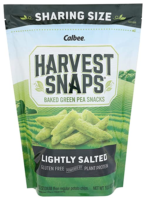 Harvest Snaps - Crisps Green Pea Lghtly Salt - Case Of 6-10 Oz - Cozy Farm