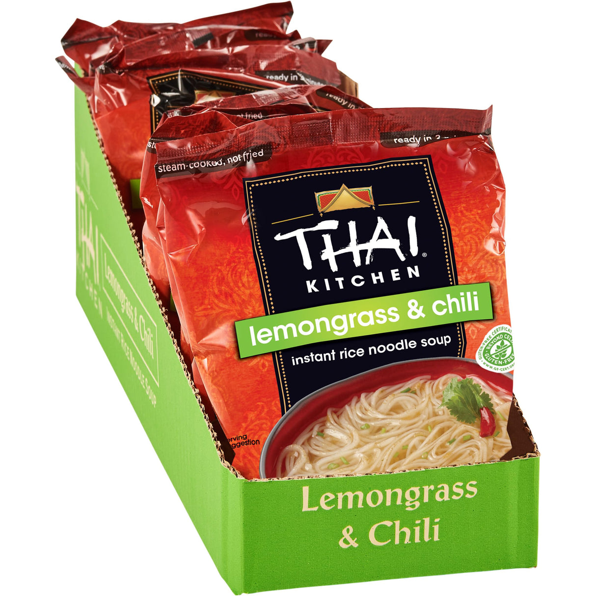 Thai Kitchen Lemongrass & Chilli Instant Rice Noodle Soup, 1.6 Oz. (Pack of 6)