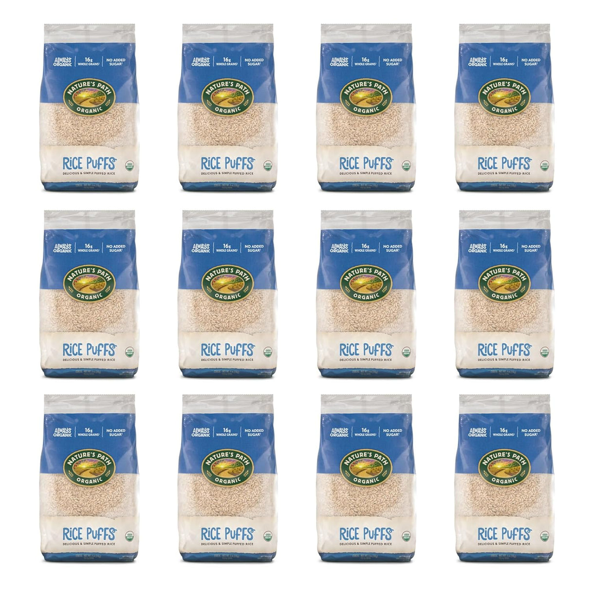 Nature's Path Organic Rice Puffs Cereal, 6 oz, Pack of 12