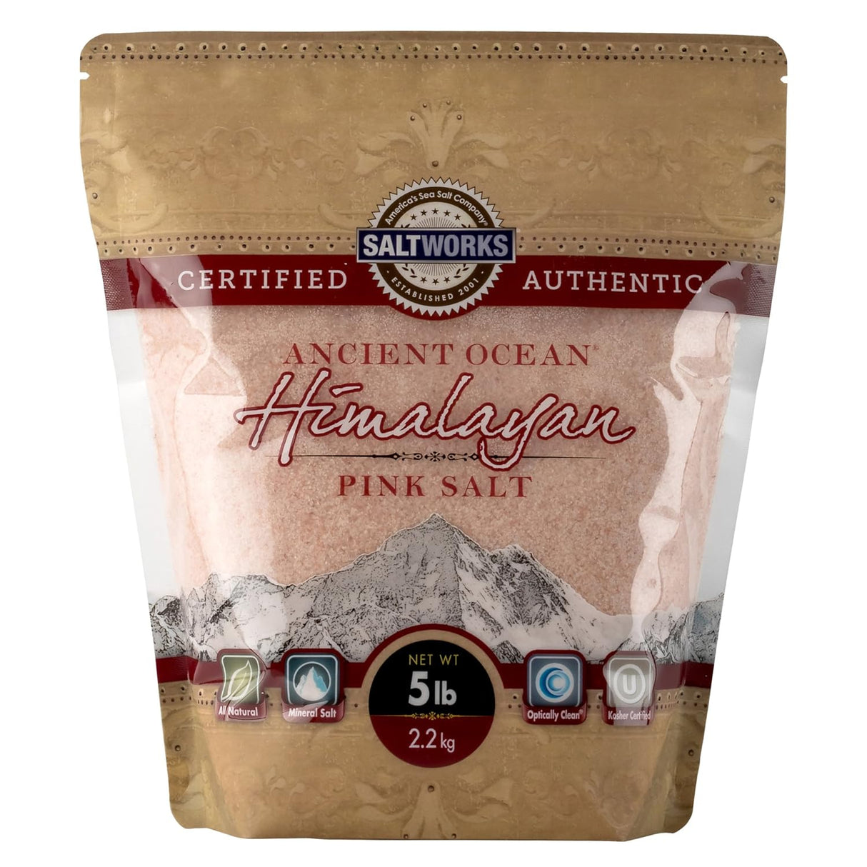 Saltworks Himalayan Pink Fine Salt, 5 lb