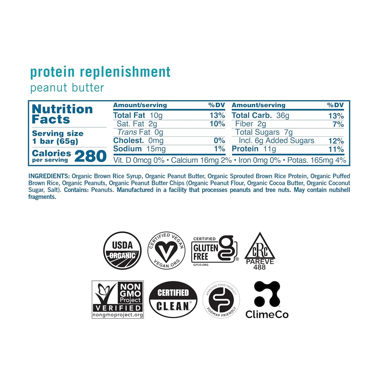 GoMacro MacroBar Organic Peanut Protein Bar, 2.3 oz., Pack of 12