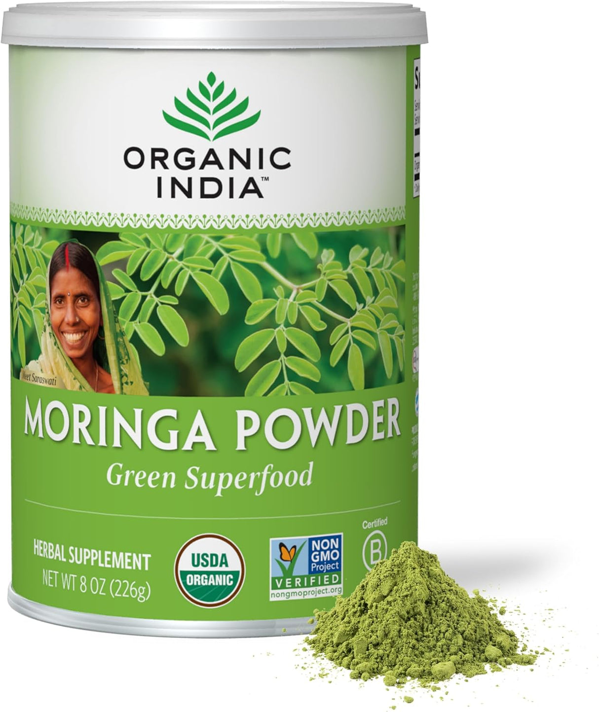 Organic India Moringa Leaf Powder (8 Oz.)