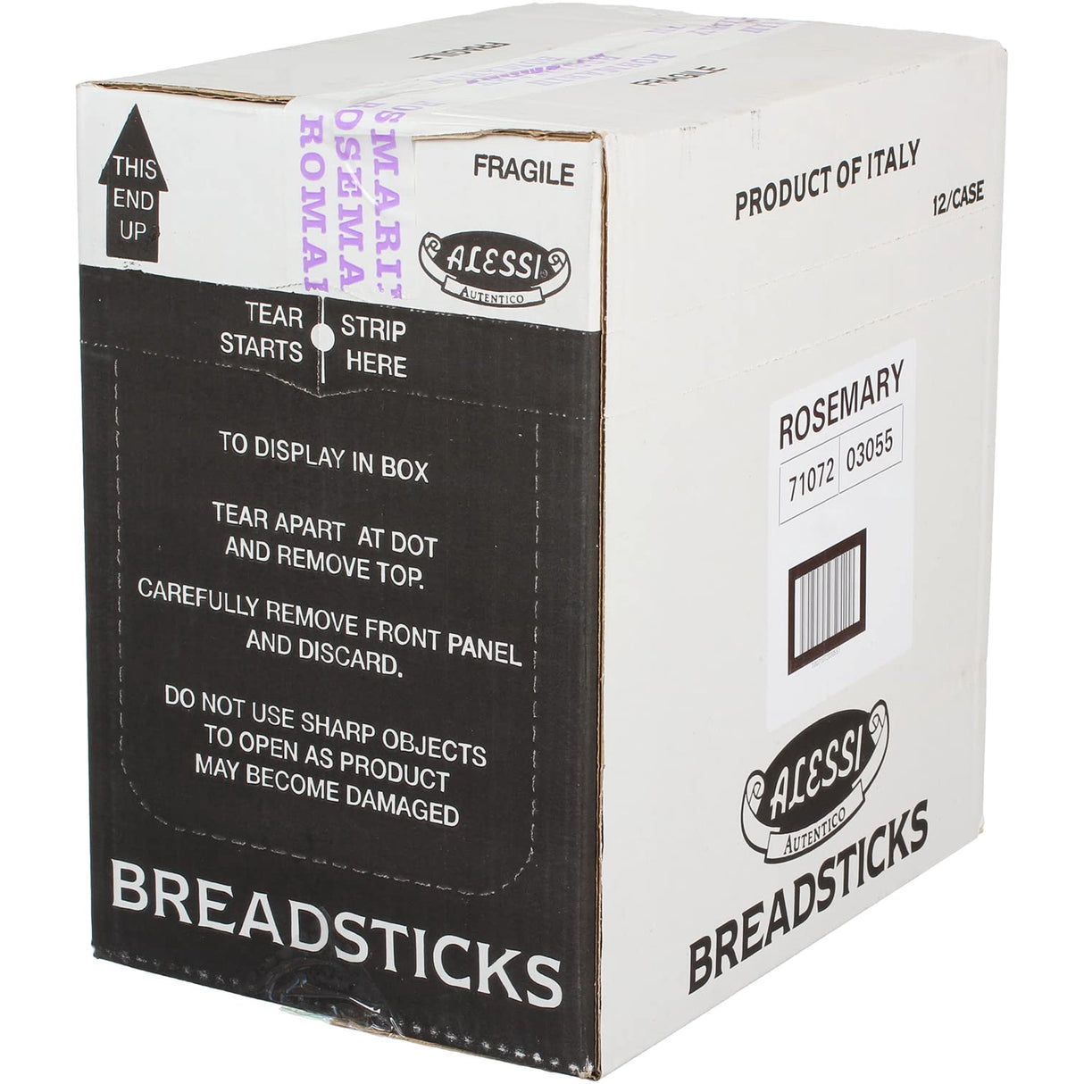 Alessi Premium Rosemary Breadsticks, 12-Pack, 3 Oz.