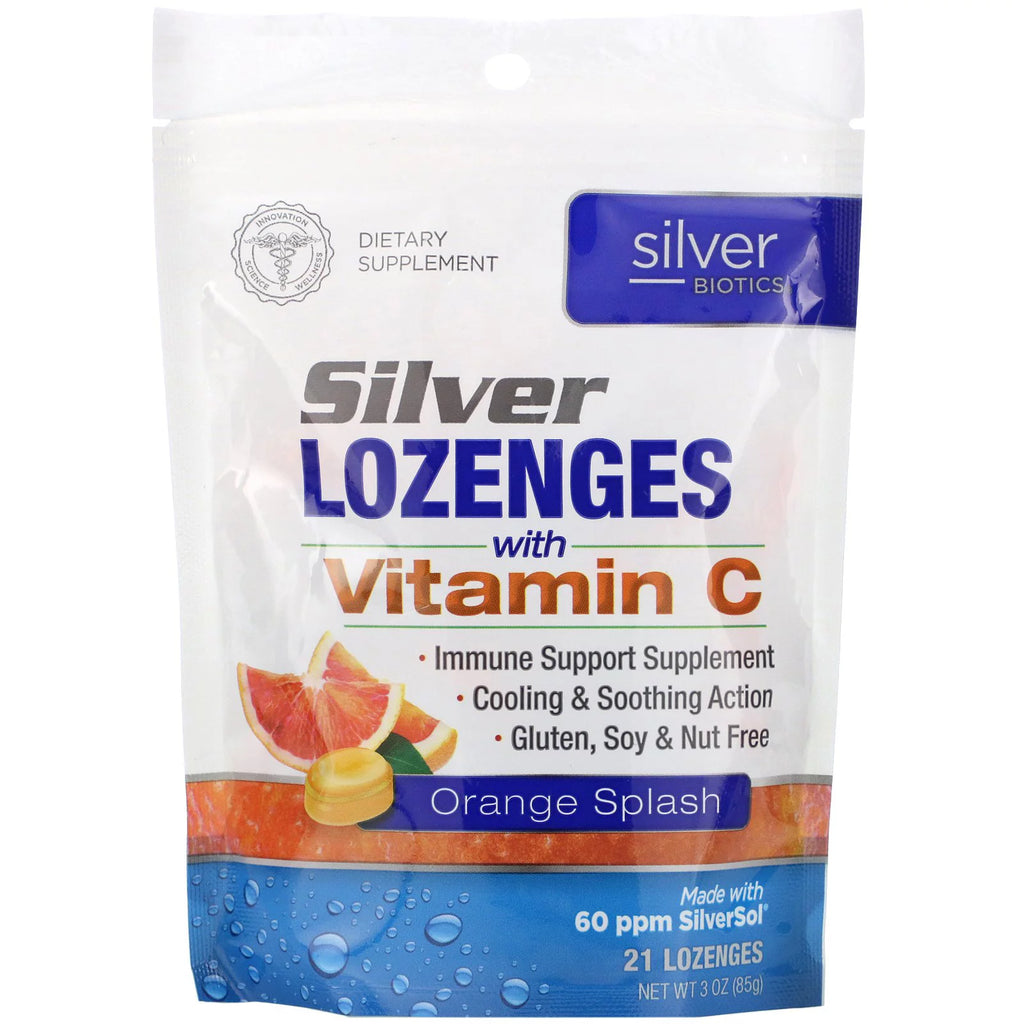 Silver Biotics Lozenges with Vitamin C for Immune Health (Pack of 21) - Cozy Farm 