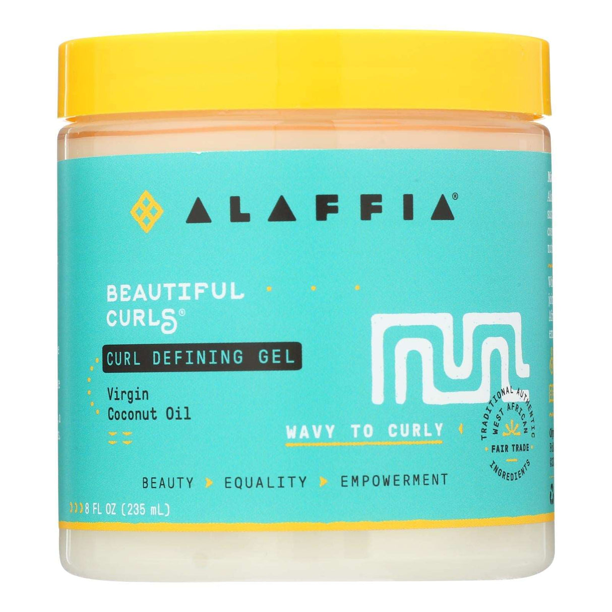 Alaffia Curl Defining Hair Gel (8 Fl Oz) - Cozy Farm