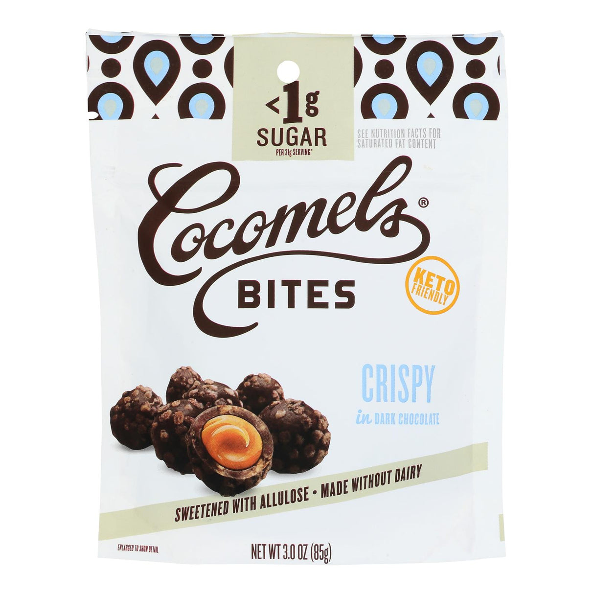 Cocomels Dark Chocolate Crispy Keto Bites (Pack of 6 - 3.00oz) - Cozy Farm