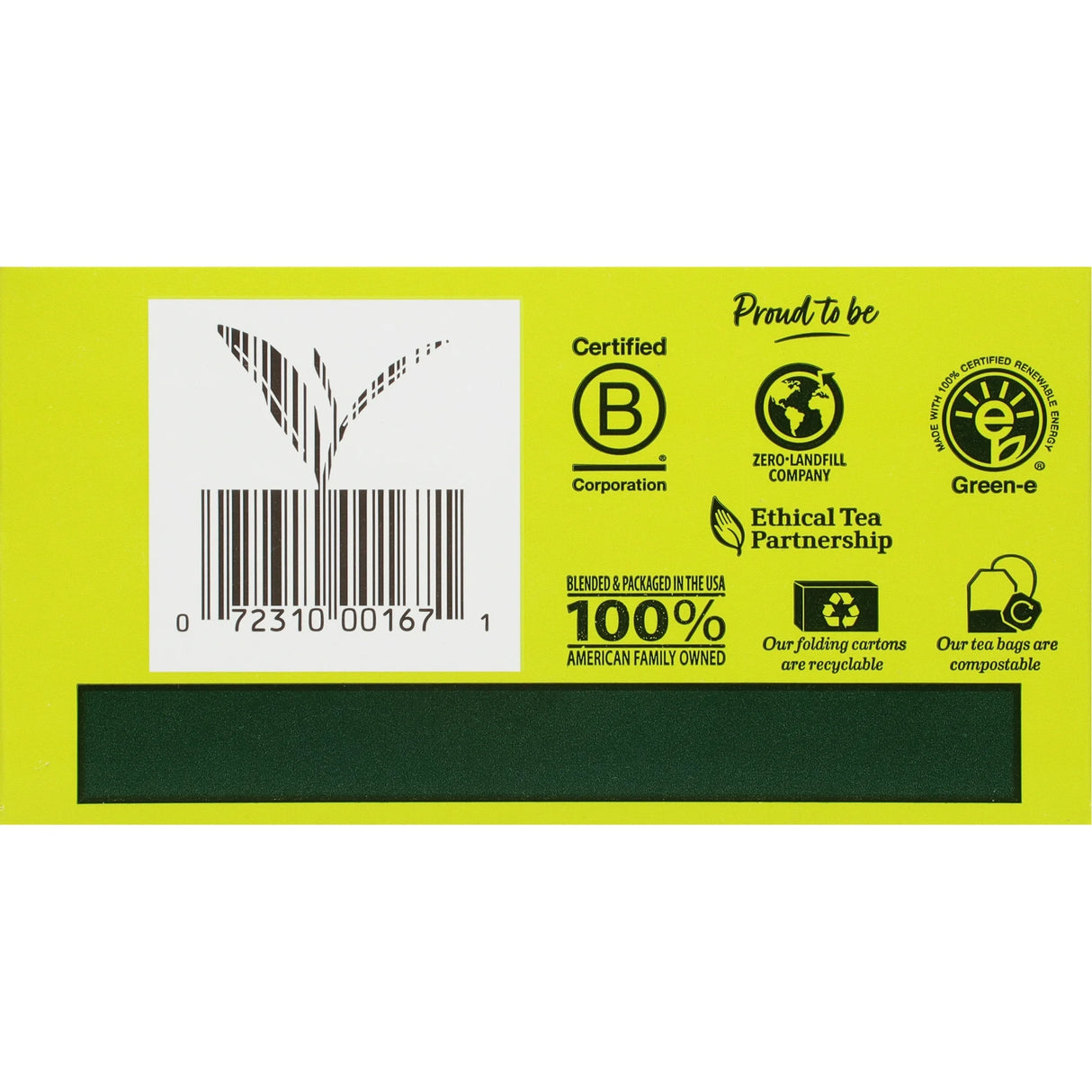 Bigelow Green Tea with Mint, 20 ct (Case of 6 Boxes)