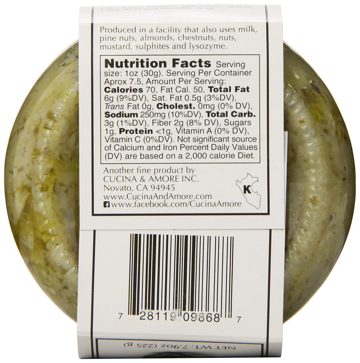 Cucina & Amore Bruschetta Artichoke, Case of 6 (7.9 oz each)